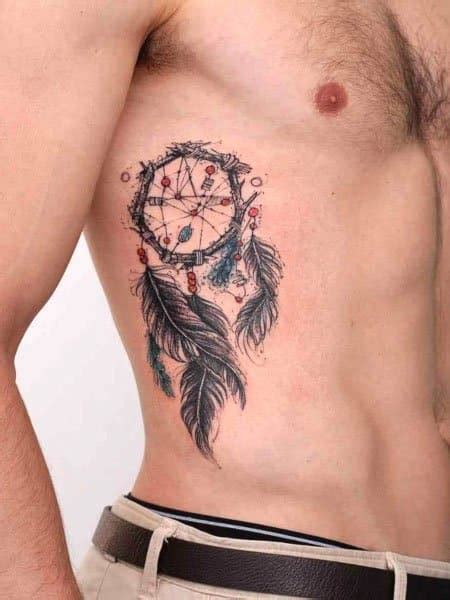 tatuajes en las costillas hombres|Tatuajes en el costado/costillas: 30 diseños espectaculares para。